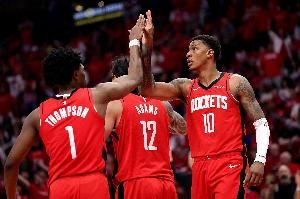 KD：火箭有身高优势/打快攻/突破分球/换防 我也想打这种风格篮球图片